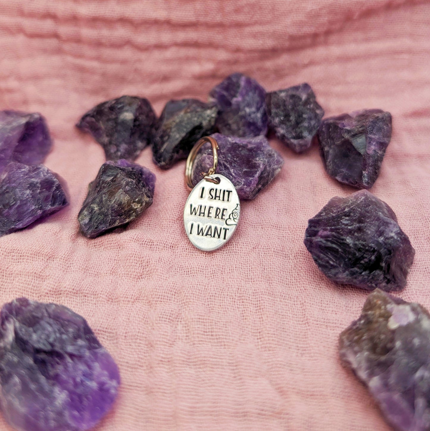 I Shit Where I Want Dog Tag