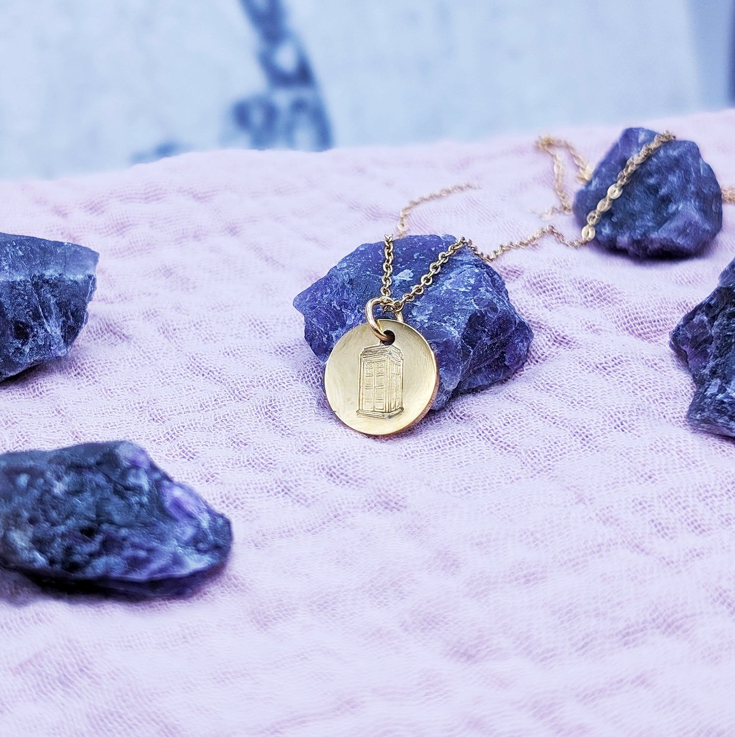 Dr. Who Tardis Necklace