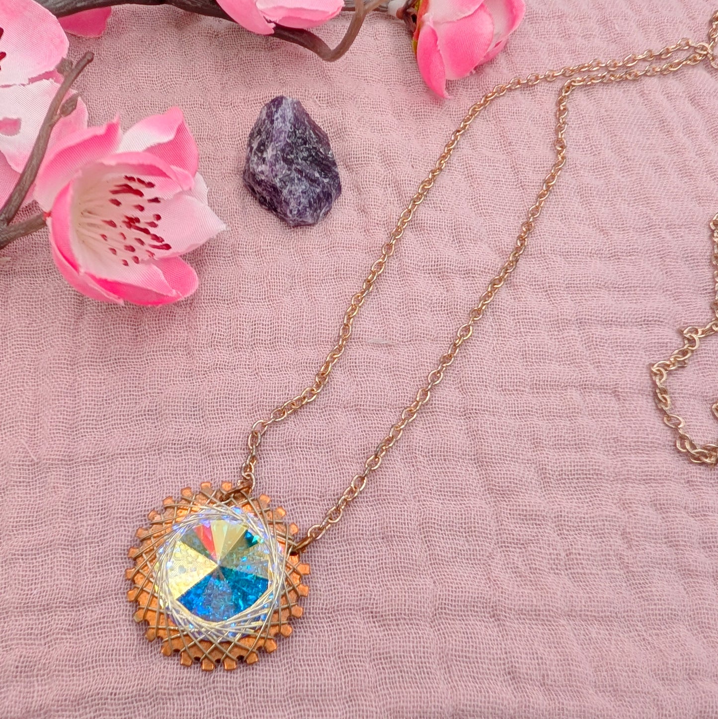 Spiro Swarovski Crystal Basket Pendant #8934