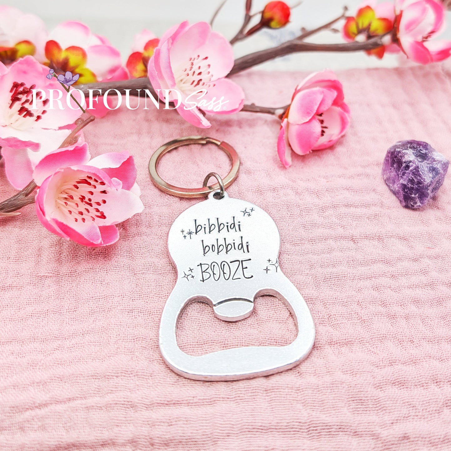 Bippity, Boppity, BOOZE Bottle Opener Keychain