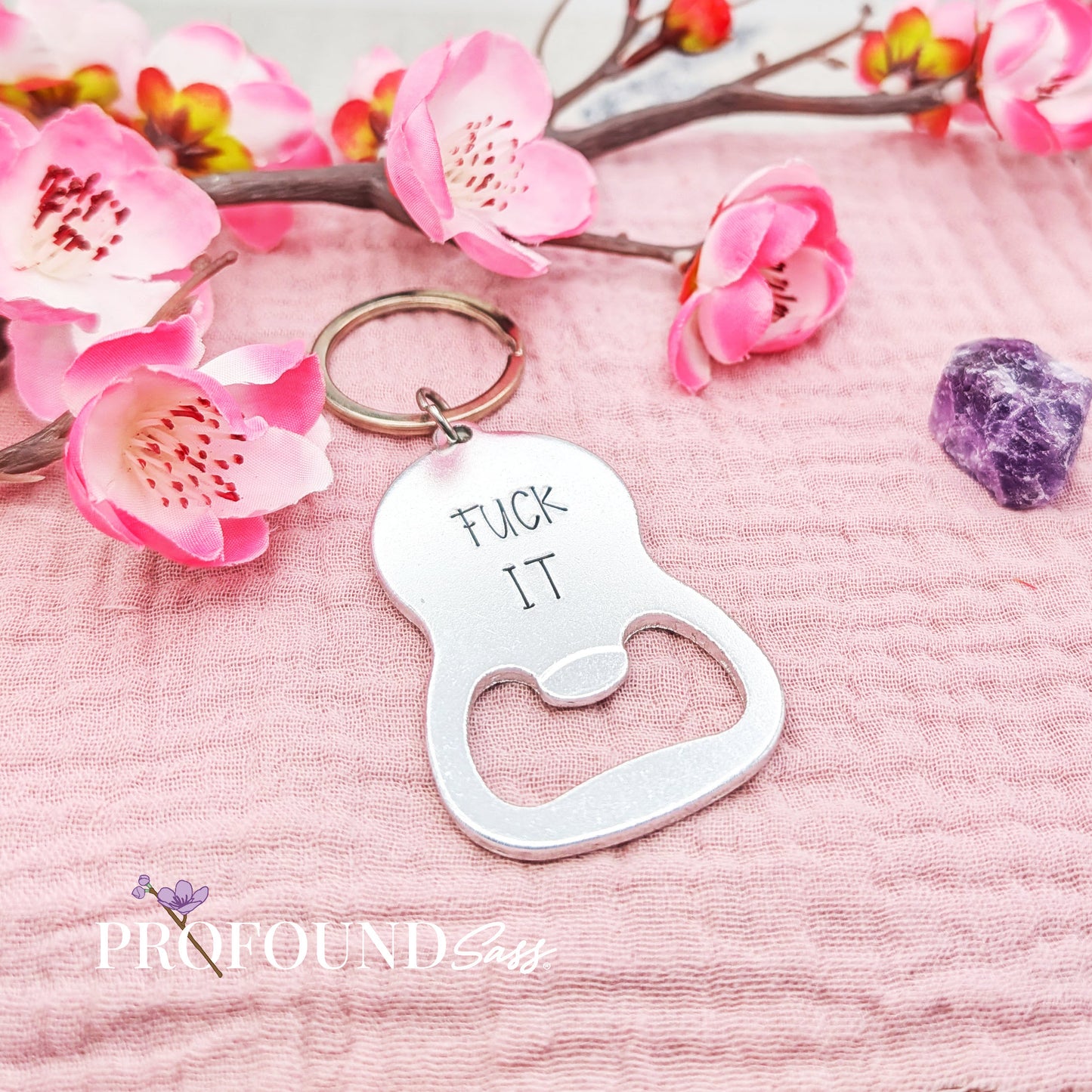 Fuck It Bottle Opener Keychain