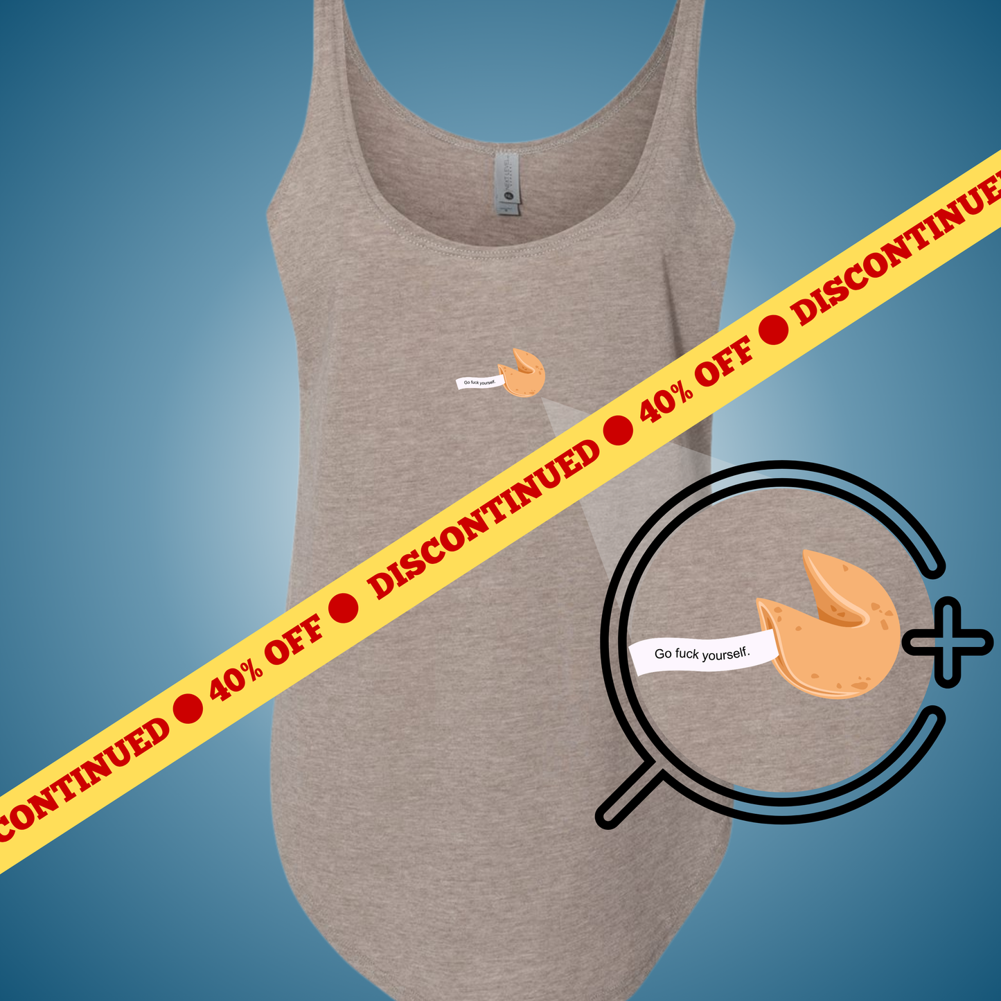 Go Fuck Yourself Fortune Cookie Festival Tank (Ash Only)