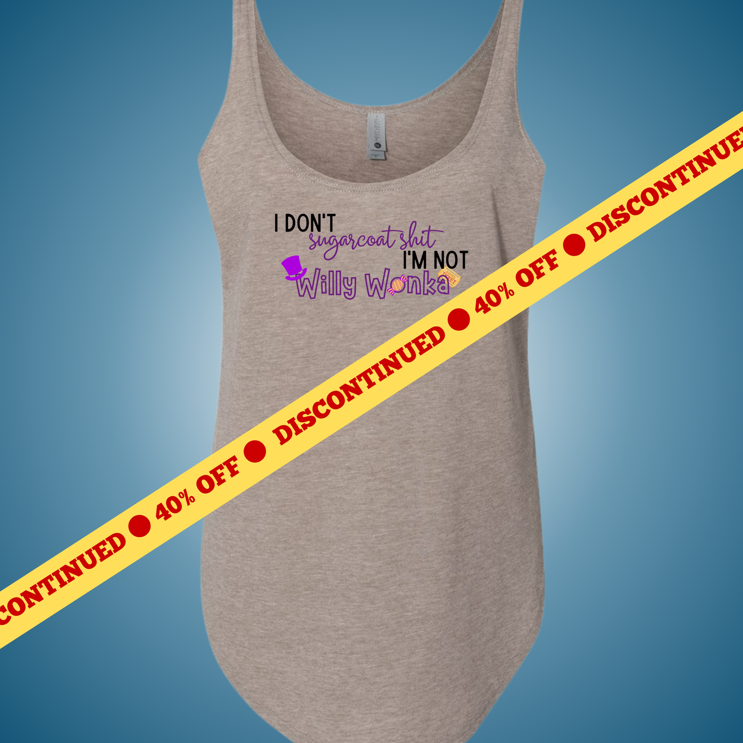 I Don't Sugarcoat Shit Festival Tank (Ash Only)