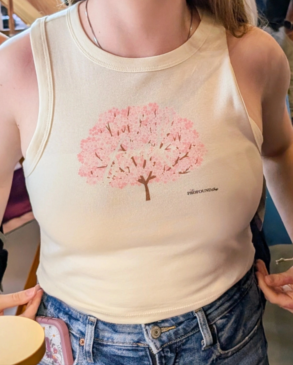 Secret Cherry Blossom Crop Tank (RETIRED)