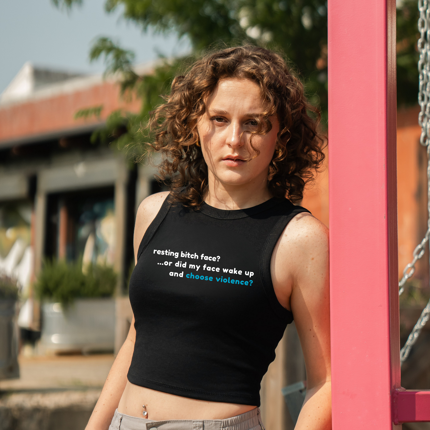 Resting Bitch Face? Crop Tank