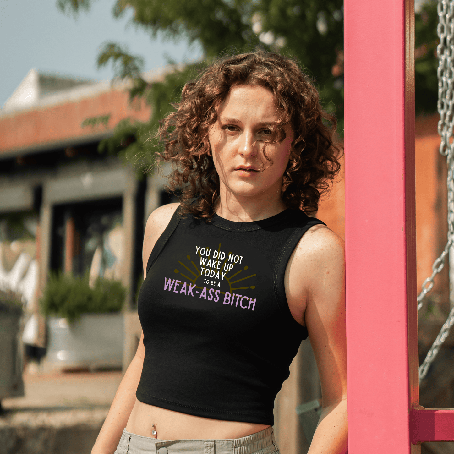 Weak Ass Bitch Crop Tank