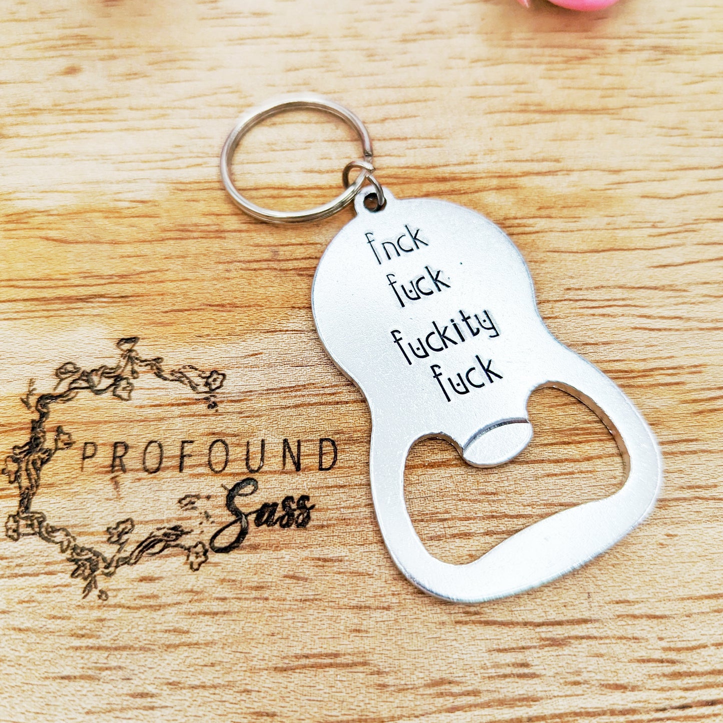 Fuck Fuck Fuckity Fuck Bottle Opener Keychain