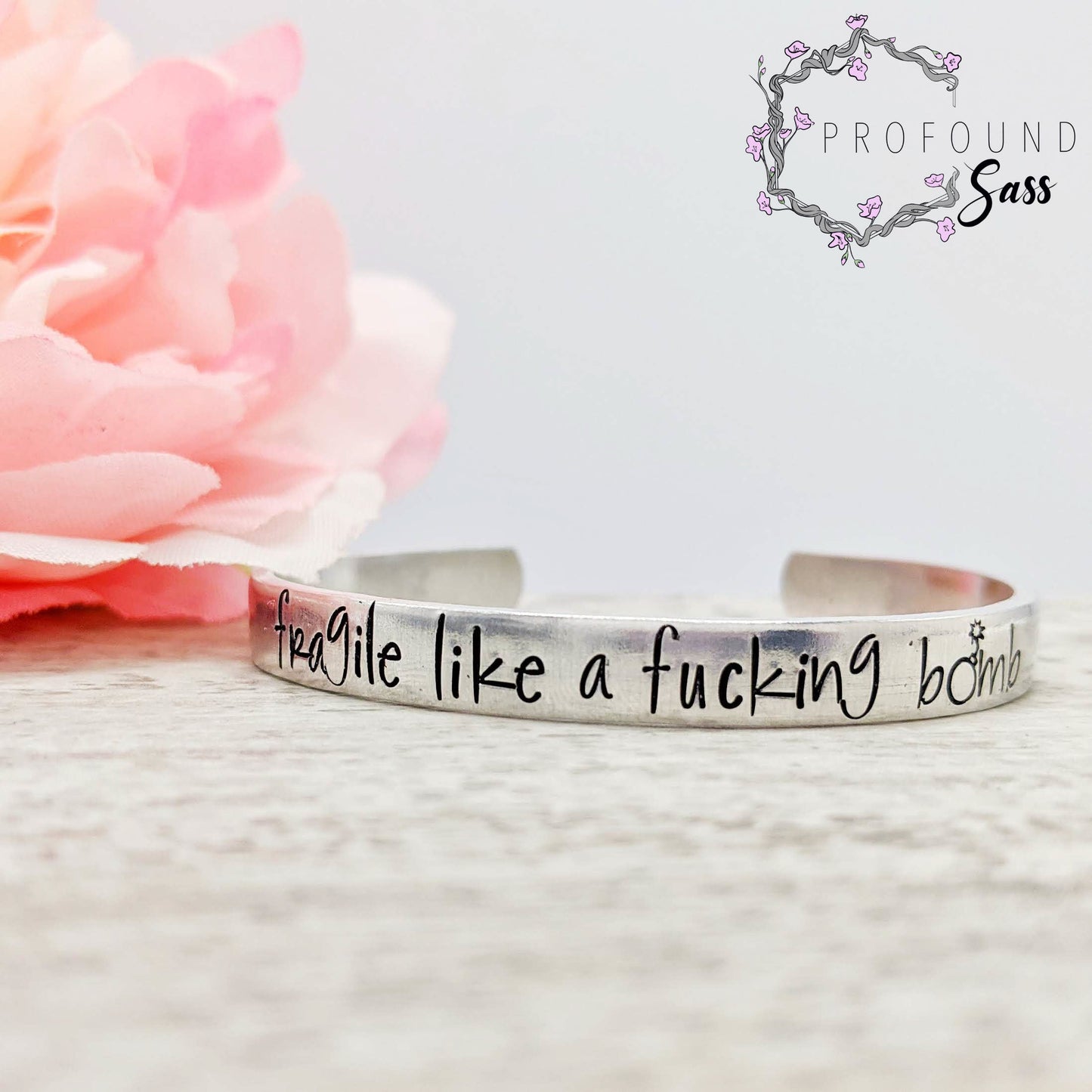 Fragile Like a Fucking Bomb Cuff