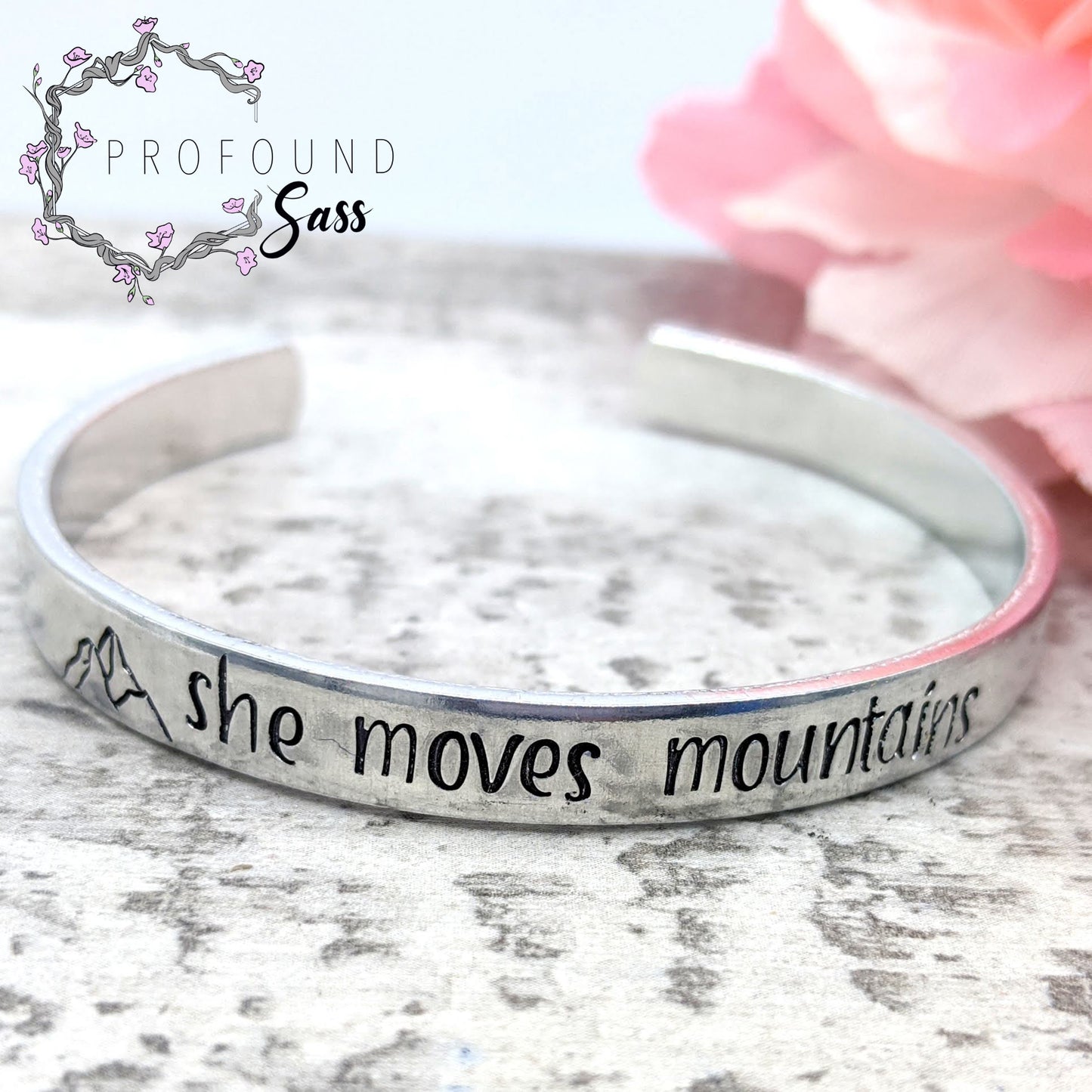 She Moves Mountains Cuff