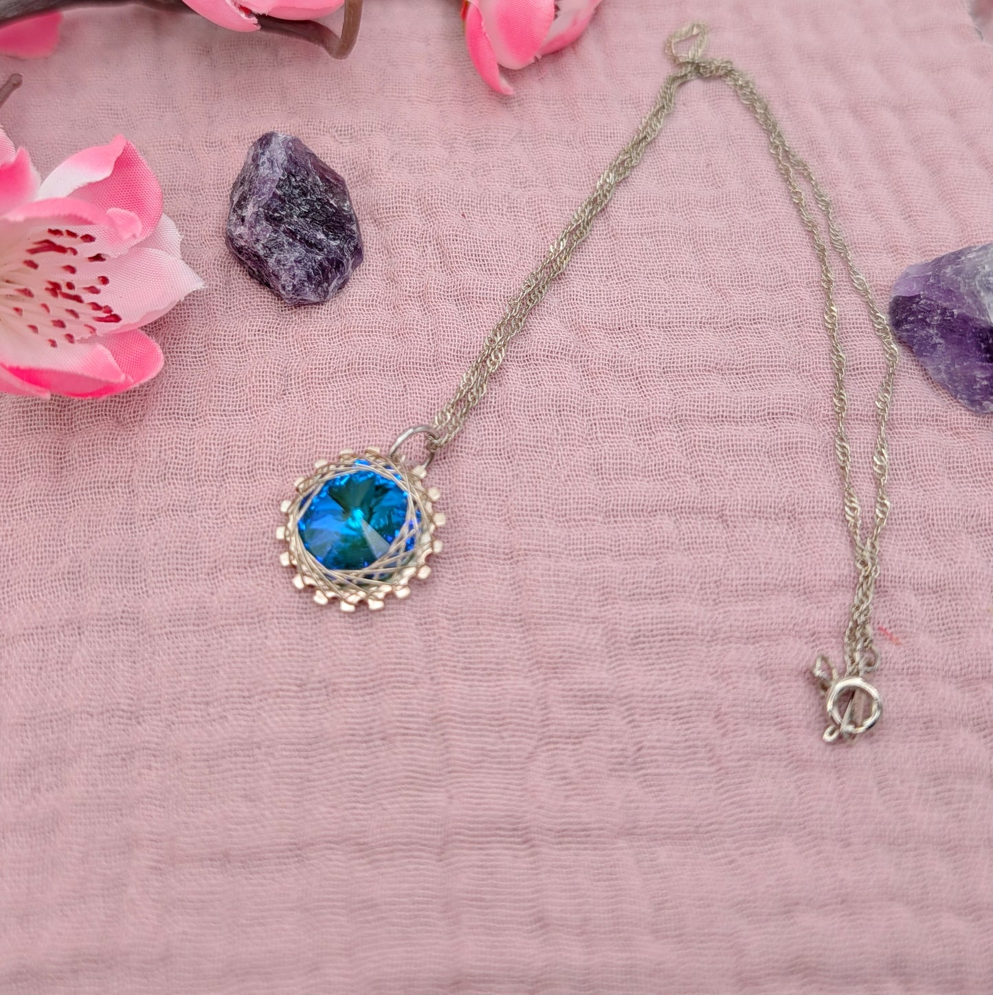 Spiro Swarovski Crystal Basket Pendant #8935