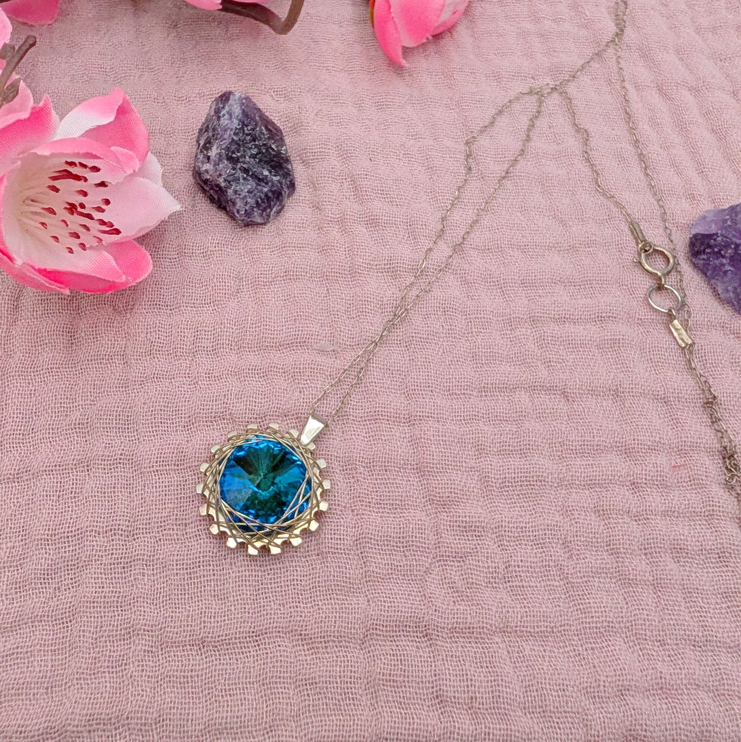 Spiro Swarovski Crystal Basket Pendant #8936