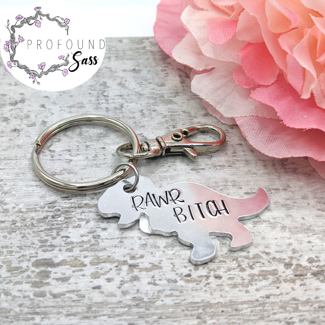 Rawr Bitch T-Rex Keychain