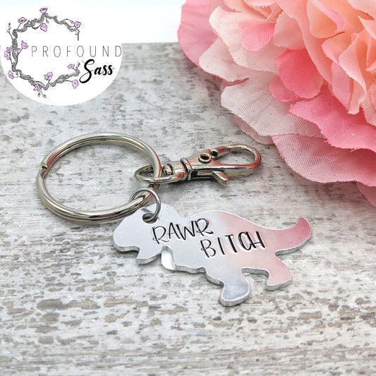 Rawr Bitch T-Rex Keychain