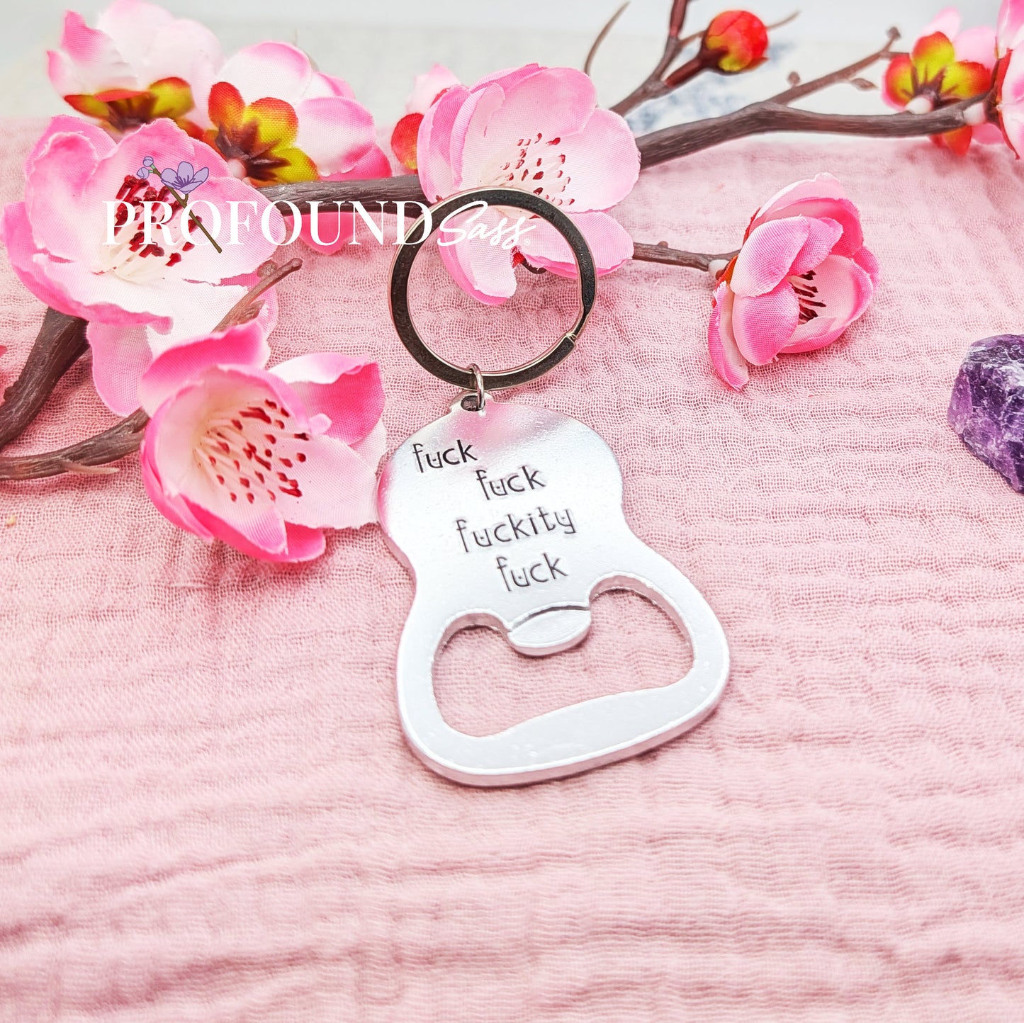 Fuck Fuck Fuckity Fuck Bottle Opener Keychain