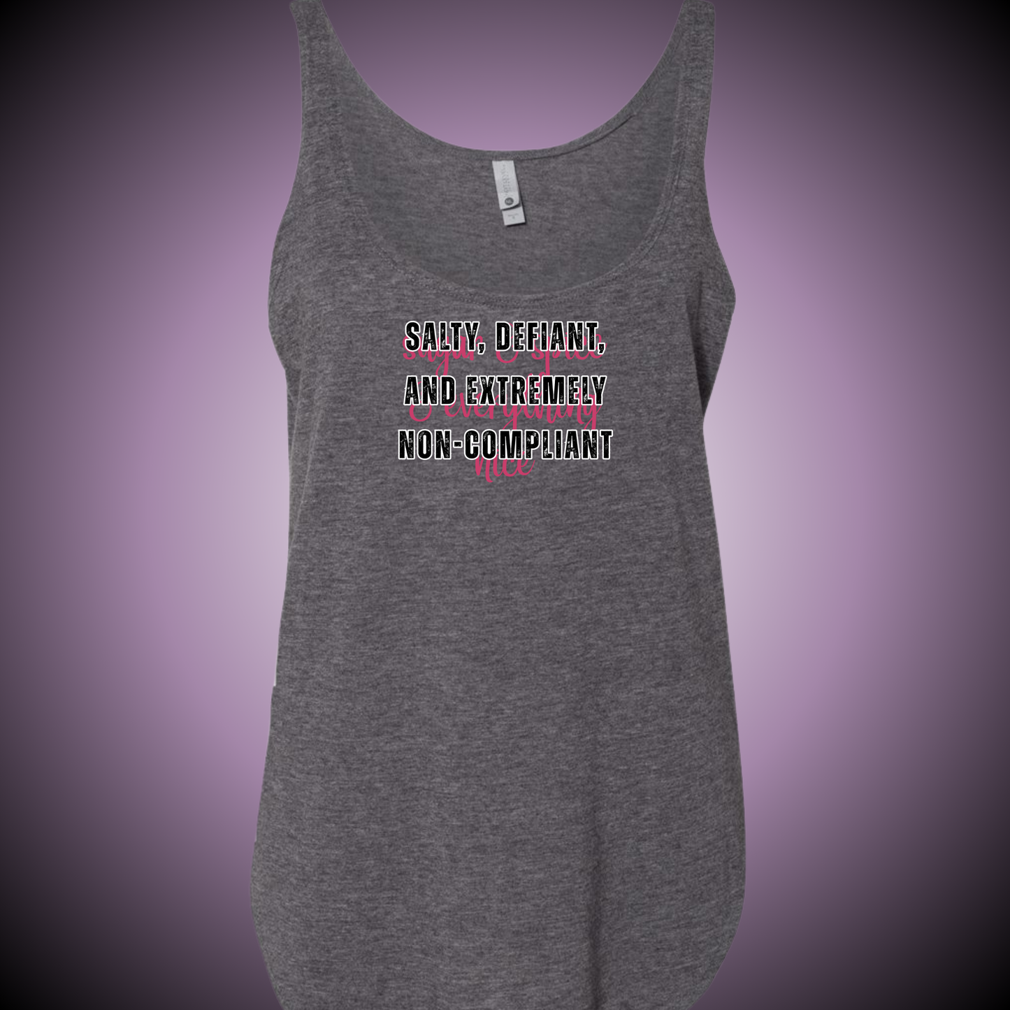 Salty, Defiant, and Extremely Non-Compliant Festival Tank