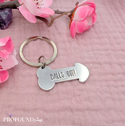 Balls Out! Dick Keychain