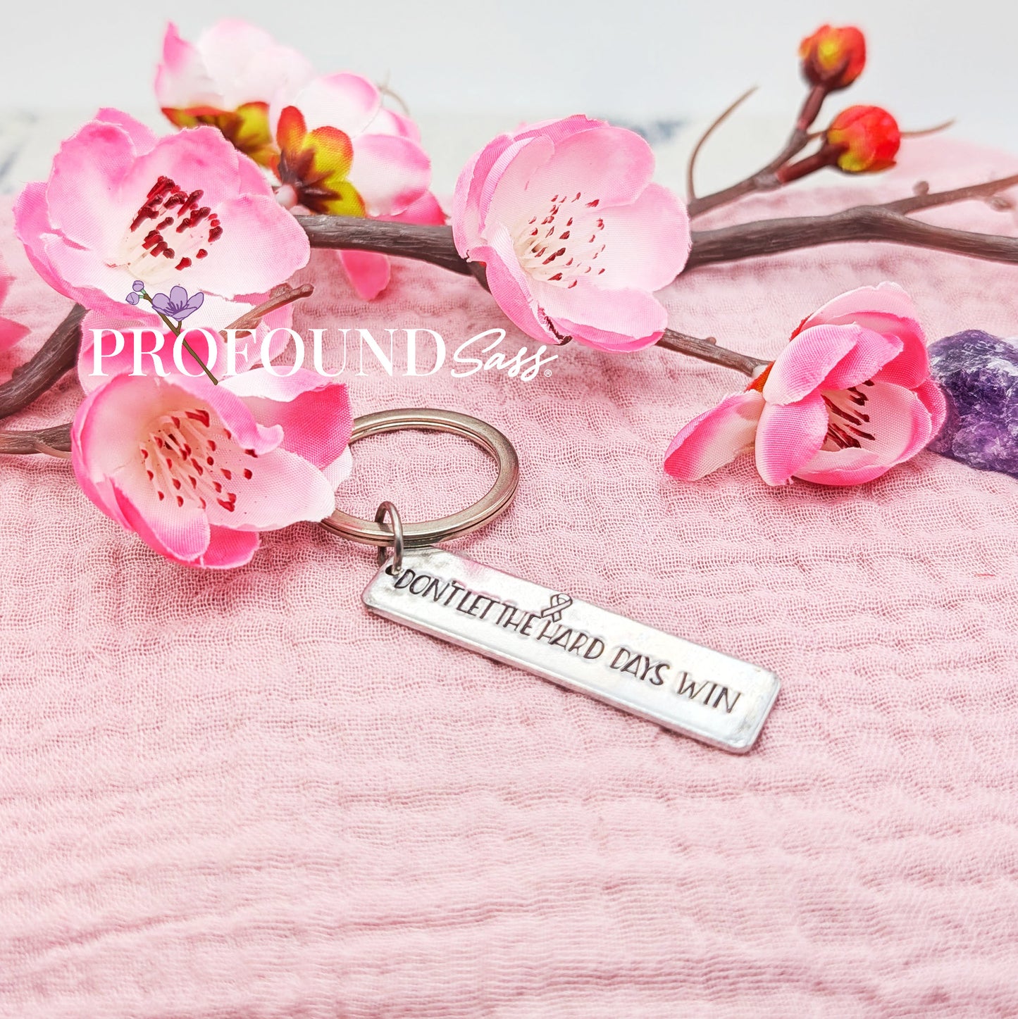 Don't Let The Hard Days Win Keychain