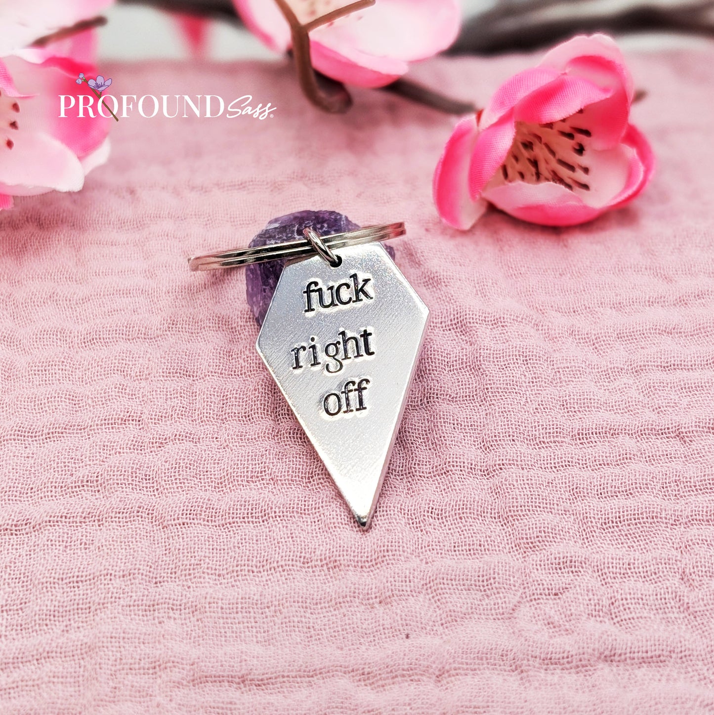 Fuck Right Off Keychain