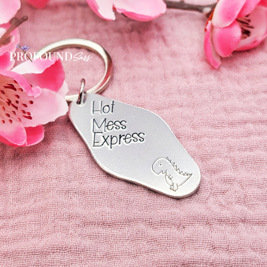 Hot Mess Express Dino Keychain