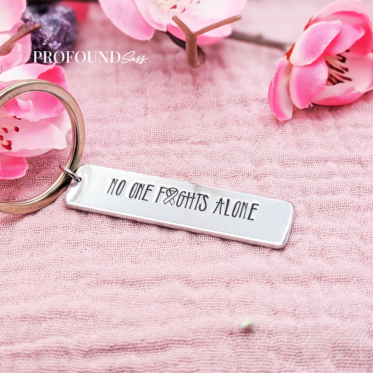No One Fights Alone Keychain