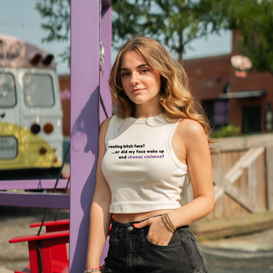 Resting Bitch Face? Crop Tank
