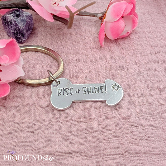 Rise & Shine! Dick Keychain