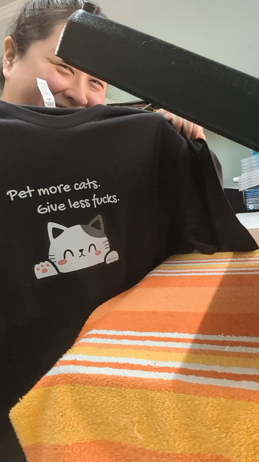 Pet More Cats, Give Less Fucks T-Shirt