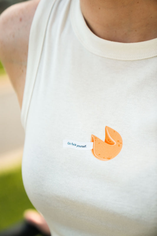 Go Fuck Yourself Fortune Cookie Crop Tank