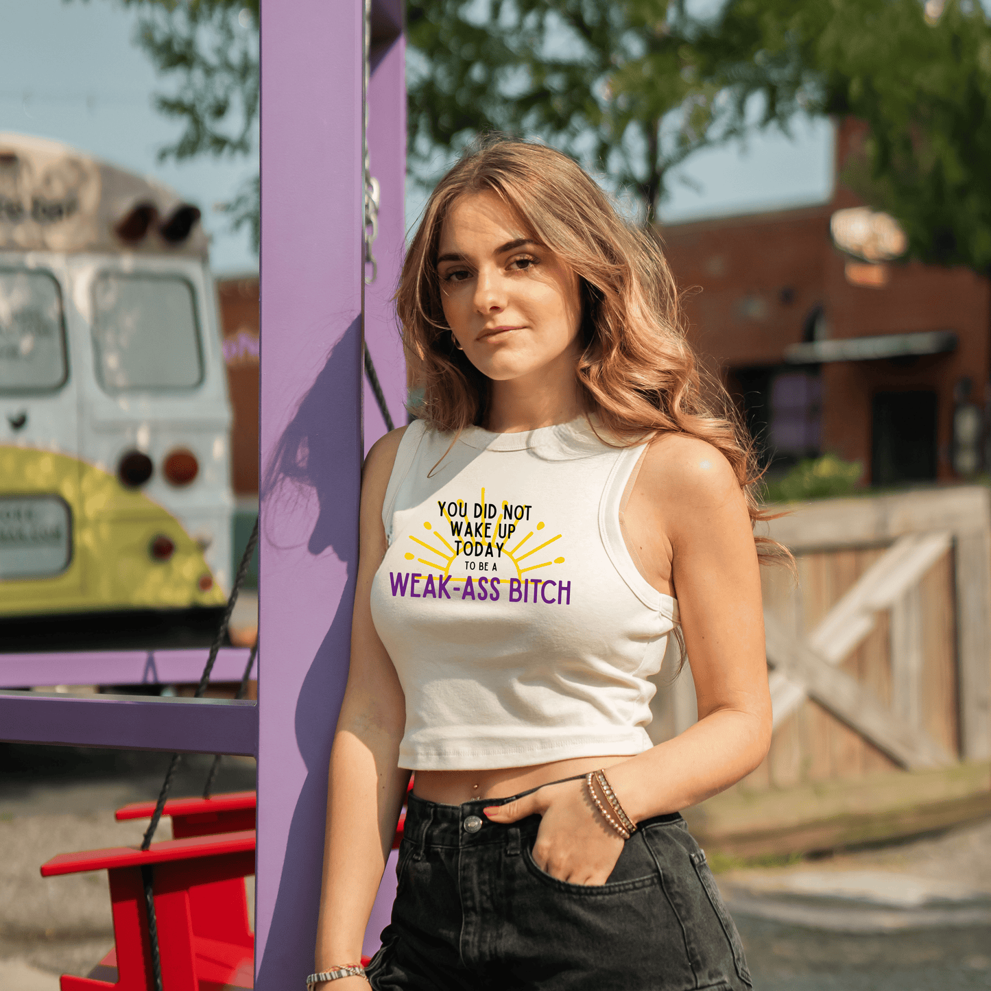 Weak Ass Bitch Crop Tank