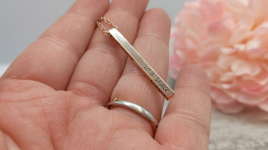I'm a Savage • Classy • Bougie • Ratchet - Stainless Steel Pendant Necklace