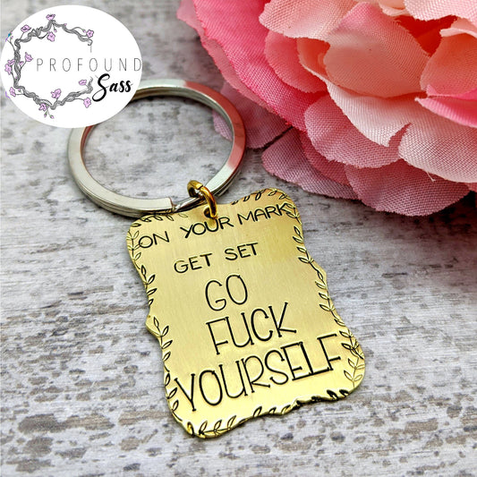 On Your Mark... Keychain