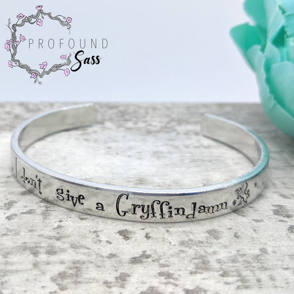 I Don't Give a Gryffindamn Cuff Bracelet