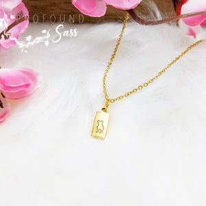 Dainty Frenchie Necklace
