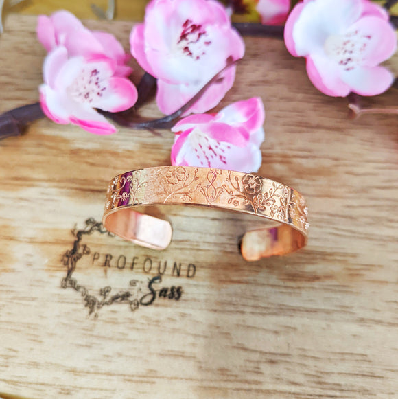 Flower Garden (Fuck Off) Cuff Bracelet