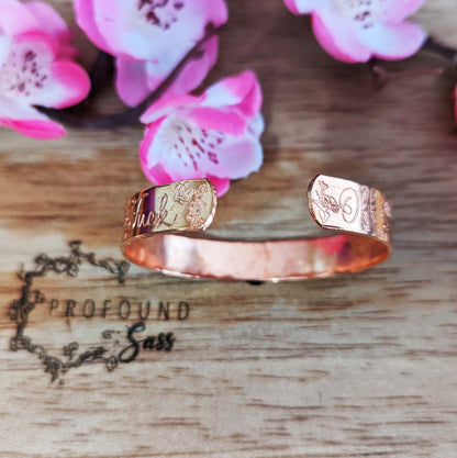 Secret Garden (Fuck Off) Cuff Bracelet