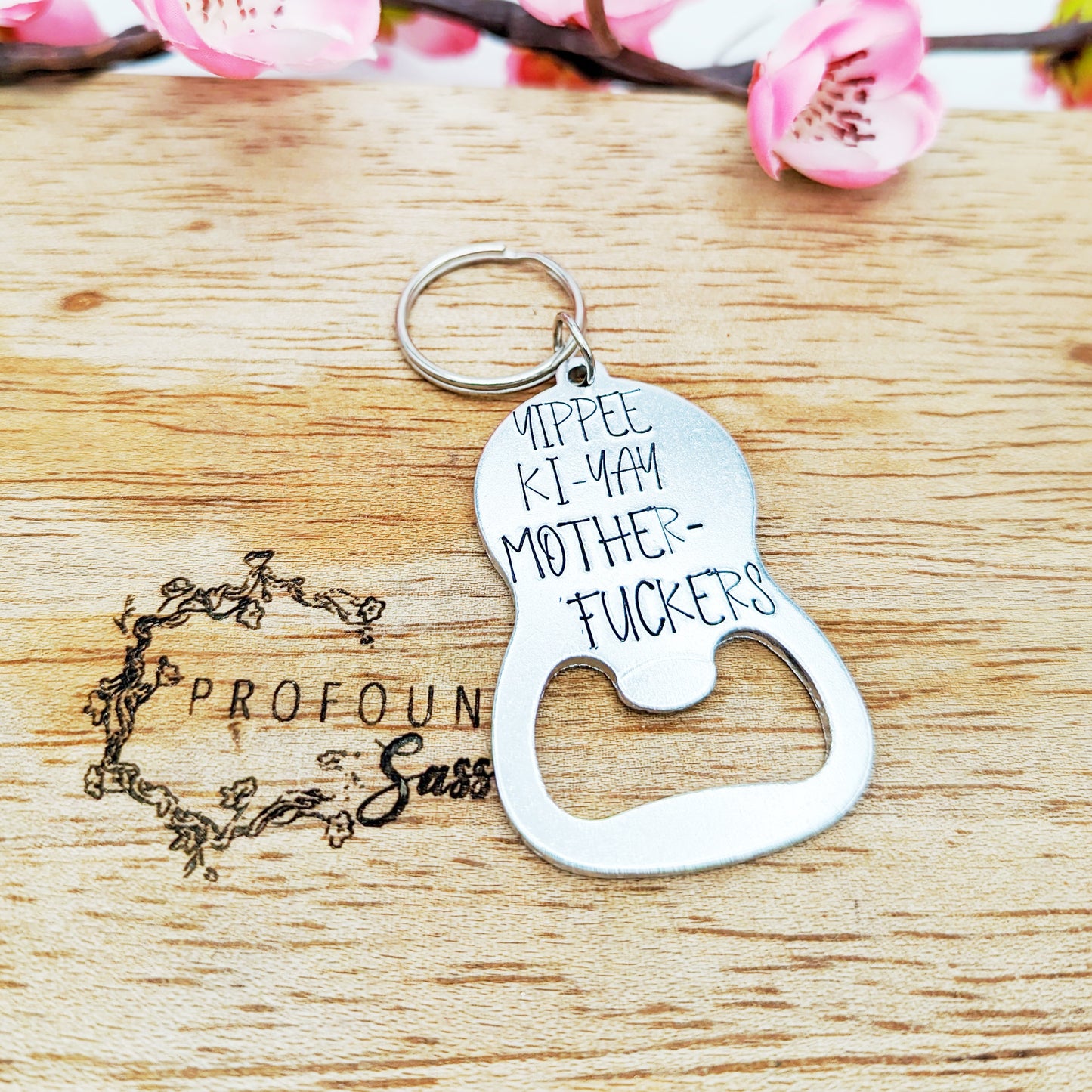 Yippee Ki Yay Motherfuckers Bottle Opener Keychain