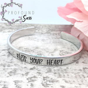 Bless Your Heart Cuff Bracelet