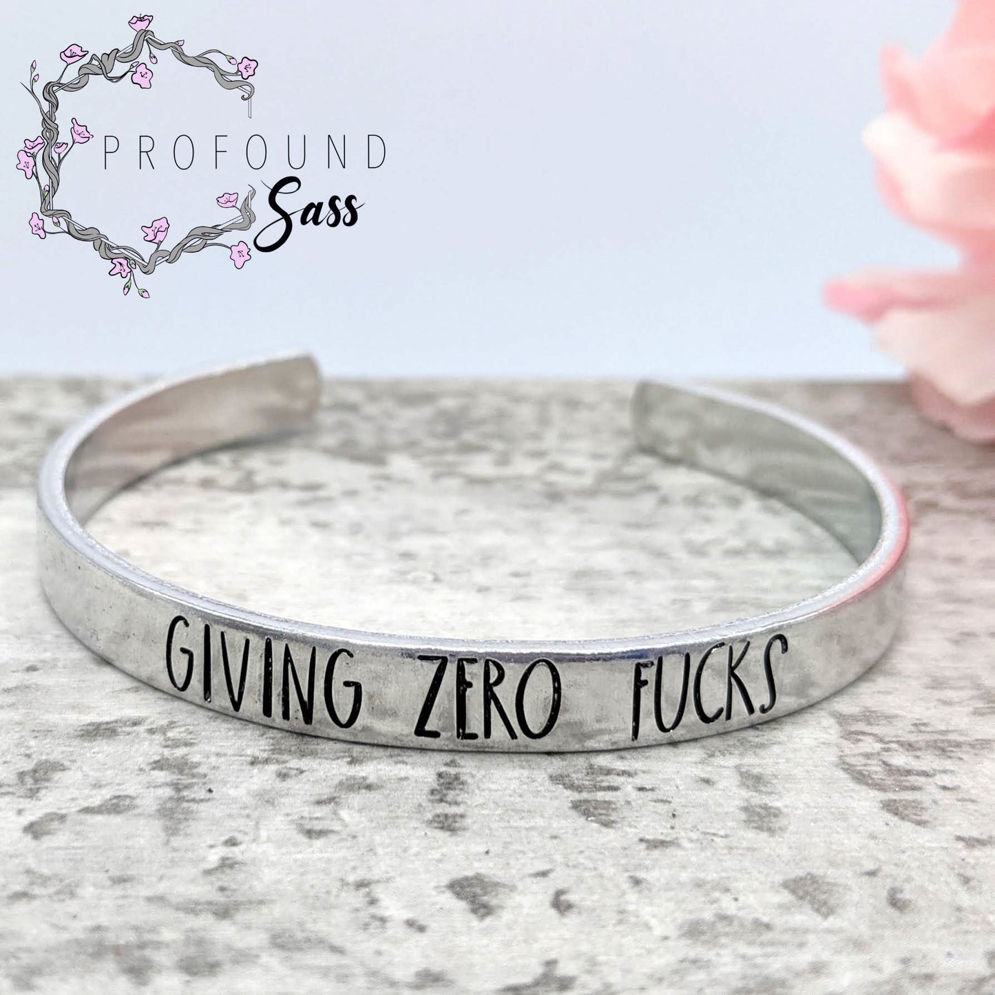 Giving Zero Fucks Cuff Bracelet