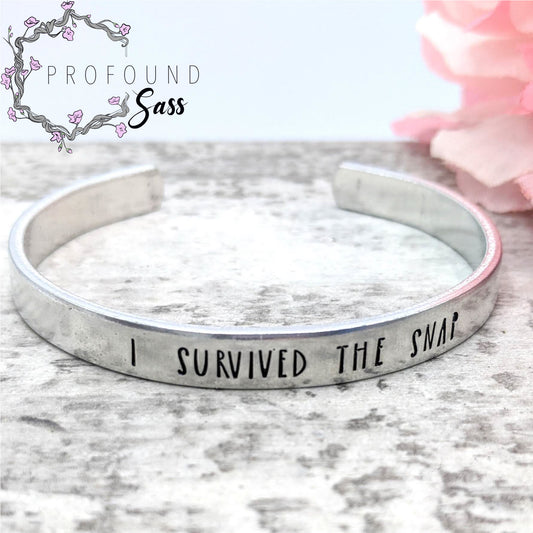 I Survived the Snap Cuff Bracelet