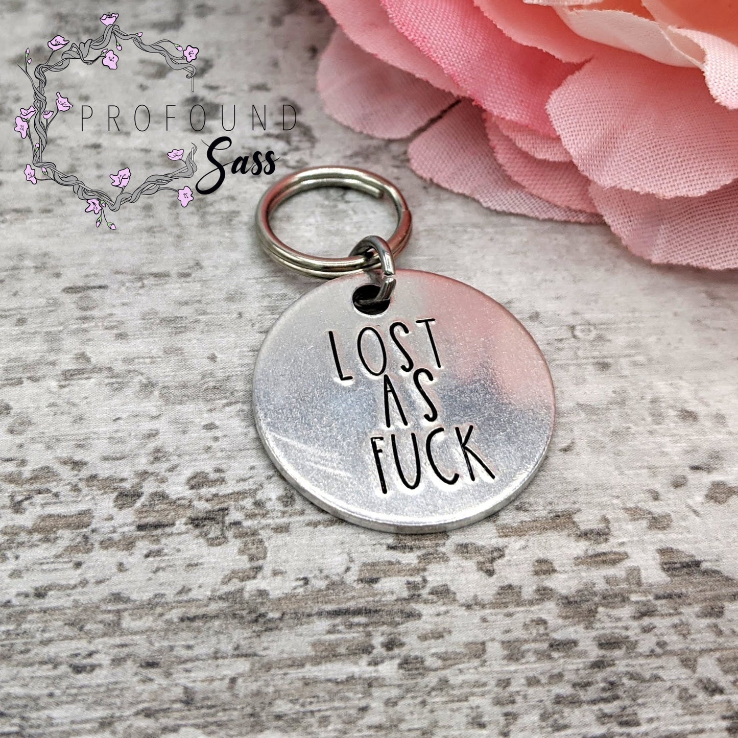 Lost As Fuck Dog Tag