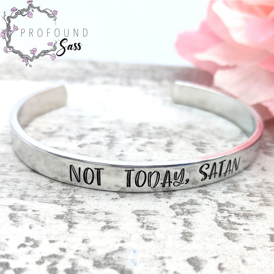 Not Today, Satan Cuff Bracelet