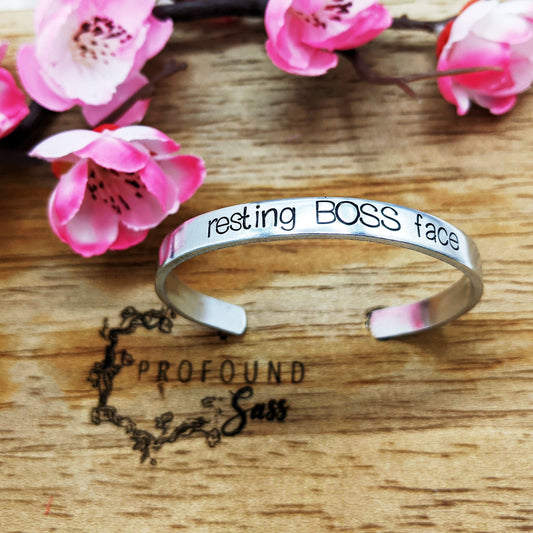 Resting BOSS Face Cuff