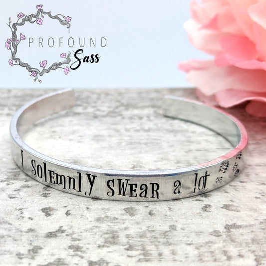 I Solemnly Swear A Lot Cuff Bracelet